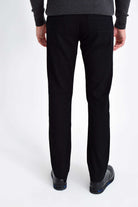 Slim Fit Low Waist Black Cotton Casual Pants - MIB