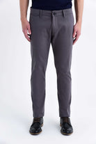 Slim Fit Low Waist Cotton Gray Casual Pants - MIB