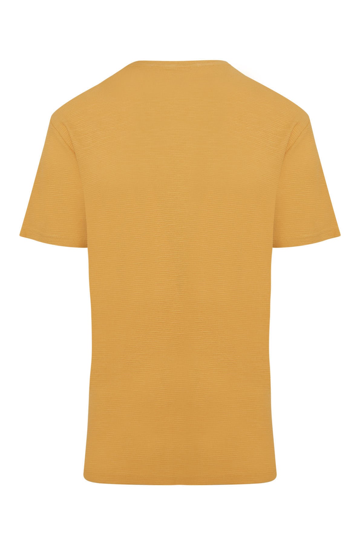 Slim Fit Mustard Cotton Crew Neck T-Shirt - MIB