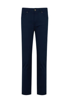 Slim Fit Navy Low Waist Cotton Casual Pants - MIB