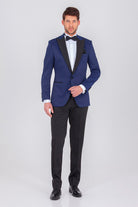 Slim Fit Navy Release Peak Lapel Classic Tuxedo - MIB