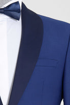 Slim Fit Navy Release Shawl Lapel Wool Blend Classic Tuxedo