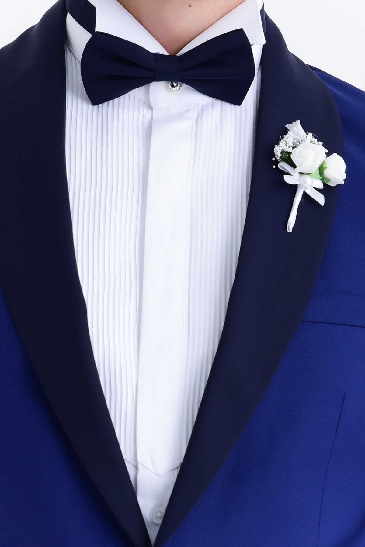 Slim Fit Navy Release Shawl Lapel Wool Blend Classic Tuxedo