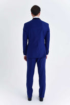 Slim Fit Navy Release Shawl Lapel Wool Blend Classic Tuxedo