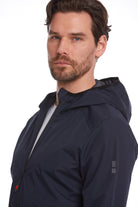 Slim Fit Navy Seasonal Lykia Hooded Coat - MIB