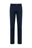 Slim Fit Navy Side Pocket Cotton Casual Pants - MIB