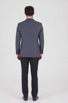 Slim Fit Notch Lapel Navy Classic Suit with Vest - MIB