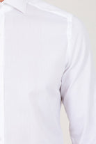 Slim Fit Patterned Cotton Blend Casual Shirt White D. - MIB