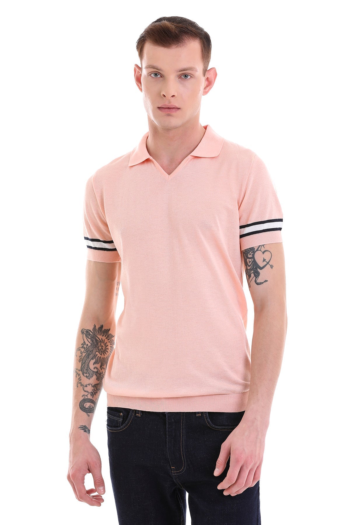 Slim Fit Pink Polo T-Shirt - MIB