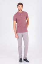 Slim Fit Plain Polo T-shirt Light Purple - MIB