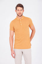 Slim Fit Plain Polo T-shirt Mustard - MIB