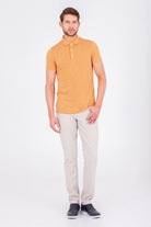 Slim Fit Plain Polo T-shirt Mustard - MIB