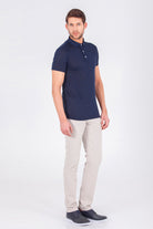 Slim Fit Plain Polo T-shirt Navy - MIB