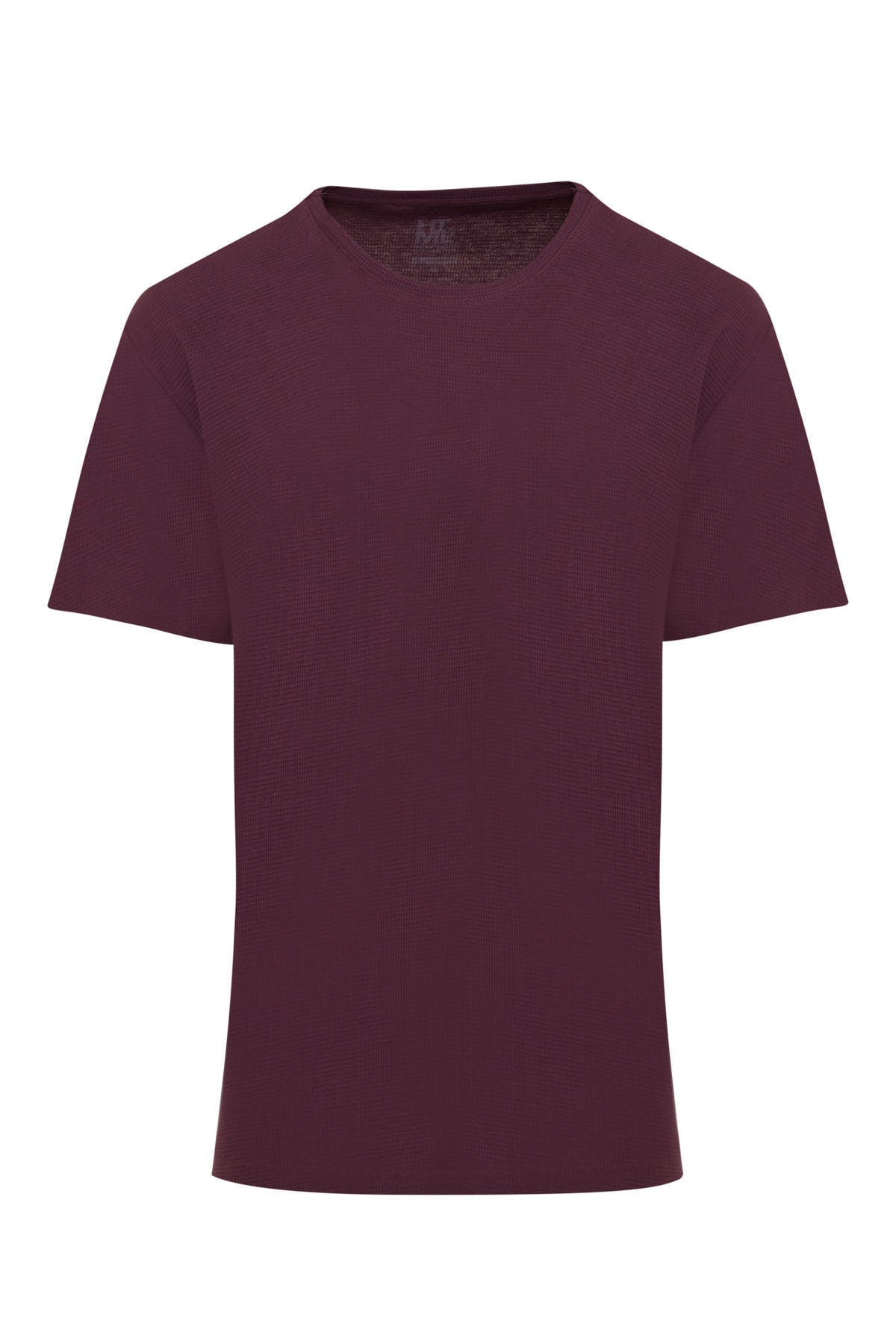 Slim Fit Plum Cotton Crew Neck T-Shirt - MIB