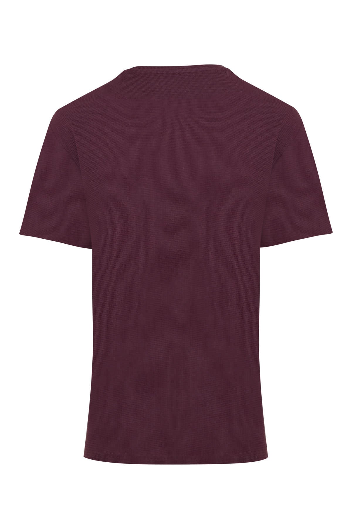 Slim Fit Plum Cotton Crew Neck T-Shirt - MIB