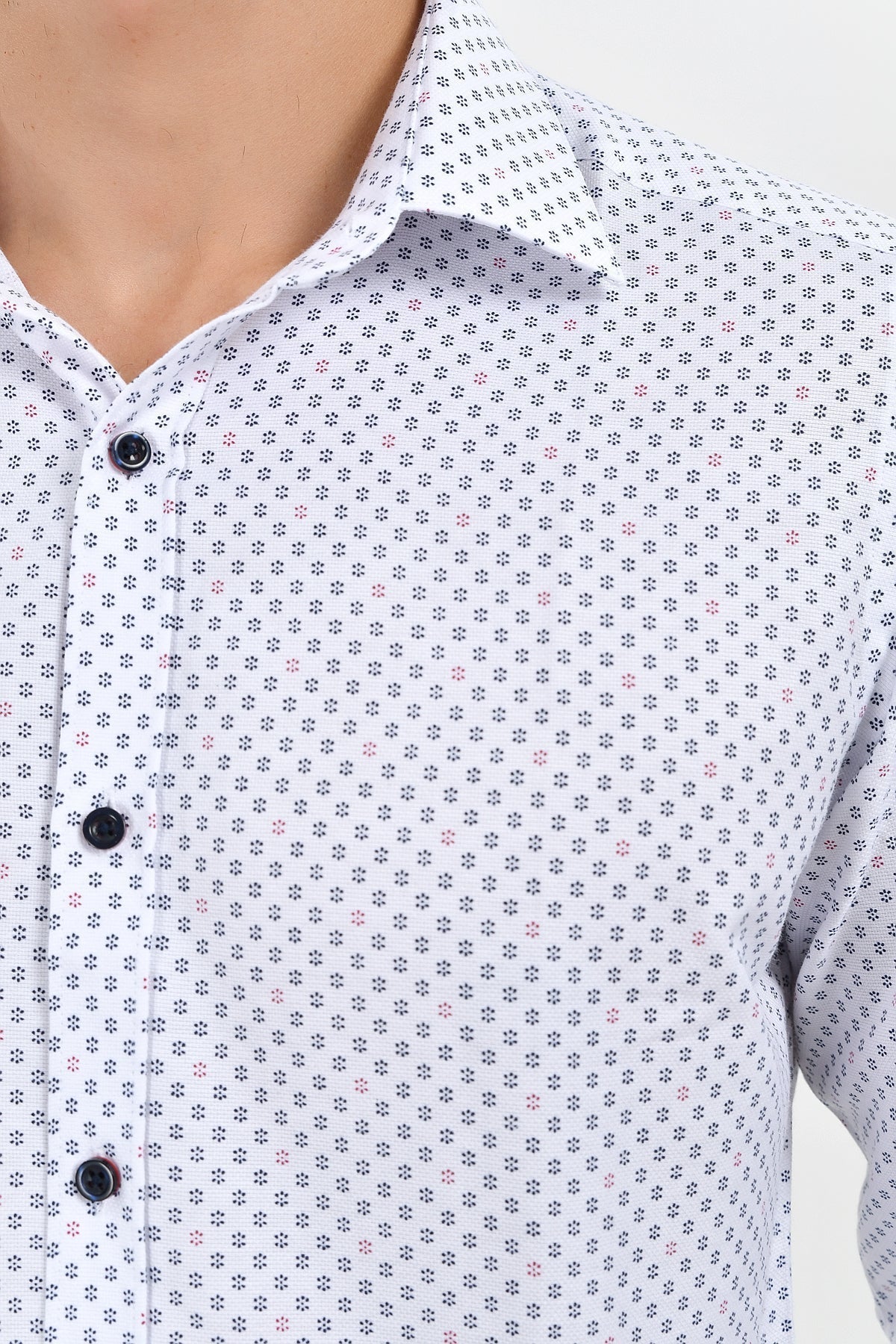 Slim Fit Printed 100% Cotton Blend Casual Shirt - MIB