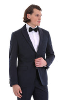 Slim Fit Release Shawl Lapel Navy Plain Classic Tuxedo - MIB