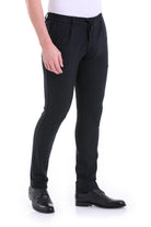 Slim Fit Side Pocket Low Waist Unpleated Navy Jogger Navy