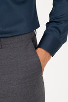 Slim Fit Side Pocket Low Waist Wool Gray Dress Pants - MIB