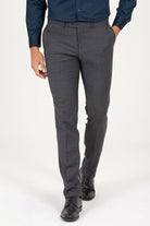 Slim Fit Side Pocket Low Waist Wool Gray Dress Pants - MIB