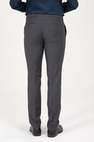 Slim Fit Side Pocket Low Waist Wool Gray Dress Pants - MIB