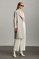 Slim Fit Sofia Belted Cachet Wool Coat - MIB