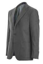 Slim Fit Textured Notch Lapel Green Casual Blazer - SAYKI