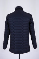 Slim Fit Toledo Stand Collar Navy Coat Black - SAYKI