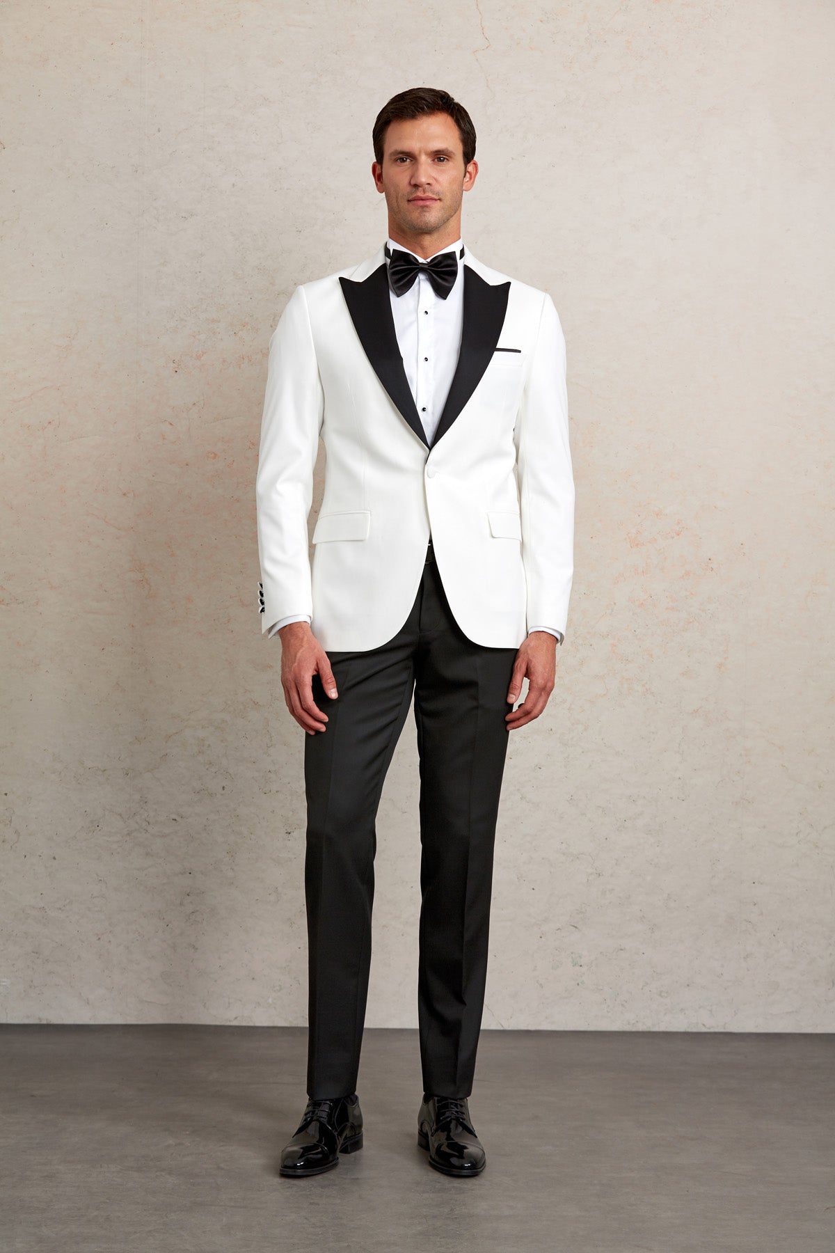 Slim Fit White Release Shawl Lapel Classic Tuxedo - MIB