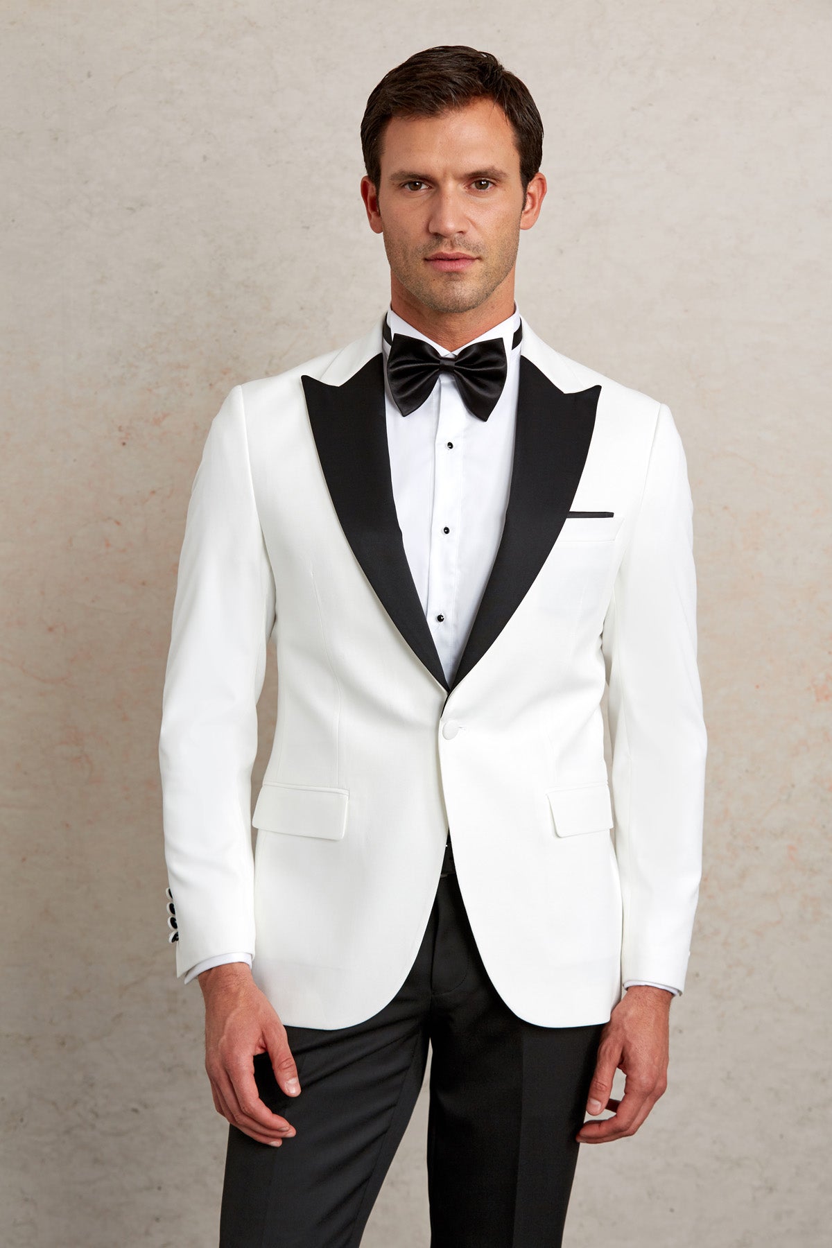 Slim Fit White Release Shawl Lapel Classic Tuxedo - MIB