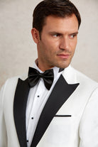 Slim Fit White Release Shawl Lapel Classic Tuxedo - MIB