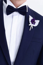 Slim Fit Wool Blend Navy Release Shawl Lapel Classic Tuxedo