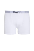 White - Red Modal Jersey Boxer - MIB